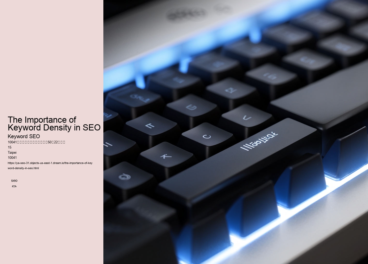 The Importance of Keyword Density in SEO